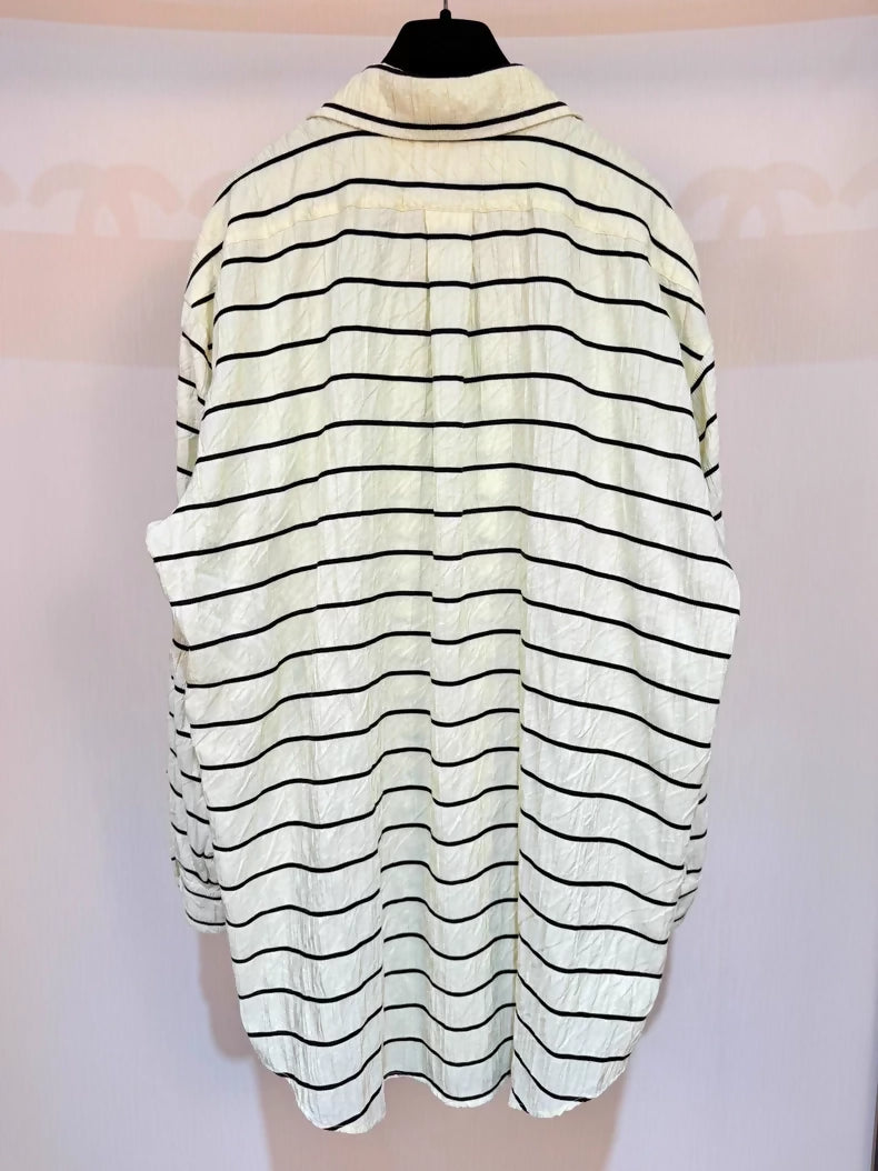 Chanel 25S yellow striped shirt