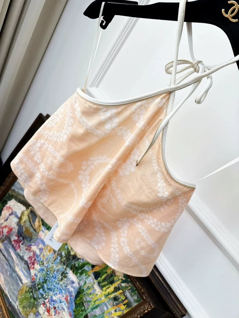 Chanel Coco Beach 25M Printed Light Orange top