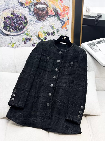Chanel 23S Black tweed dress