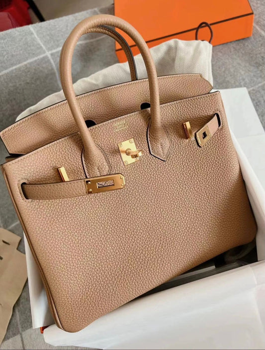 Hermes Birkin 25 Chai Togo leather gold hardware