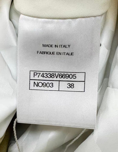 Chanel 23 iridescent champagne gold hooded down jacket
