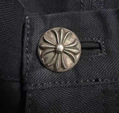 Chrome Hearts Black Studded Cargo Pants