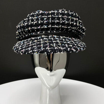 Chanel 24P black and white hat