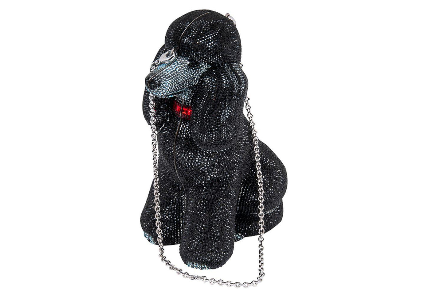 JUDITH LEIBER BLACK FRENCH POODLE MINAUDIERE