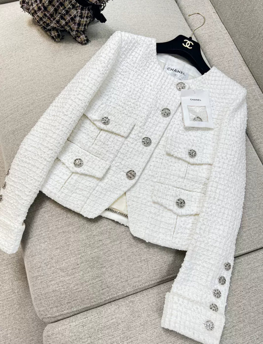 Chanel 22C white jacket size 36