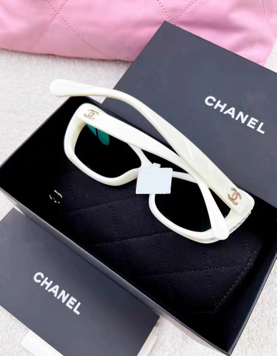 Chanel 23C white Pearl sunglasses