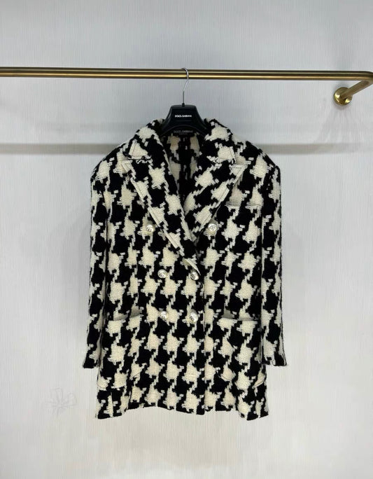 Dolce & Gabbana houndstooth coat, brand new with tag, size 36