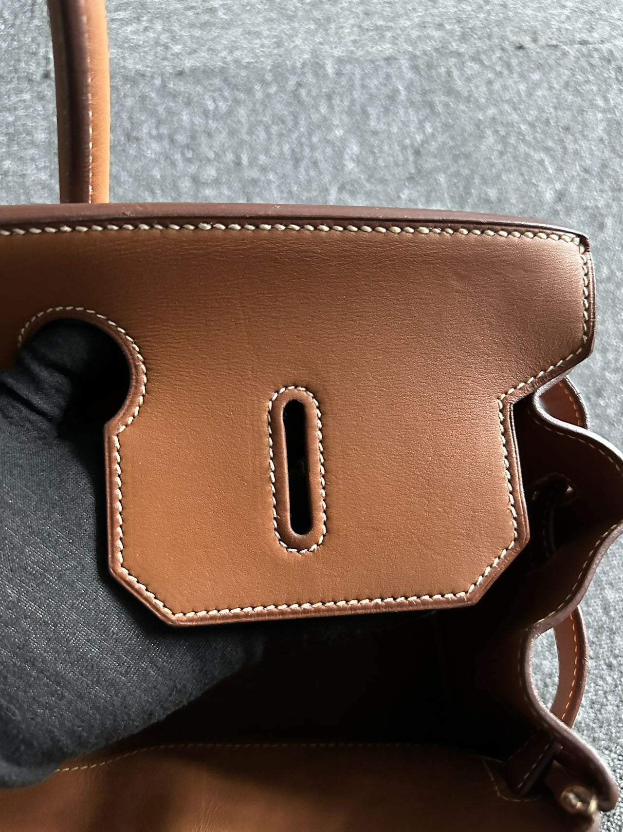 Hermes Birkin shoulder denim