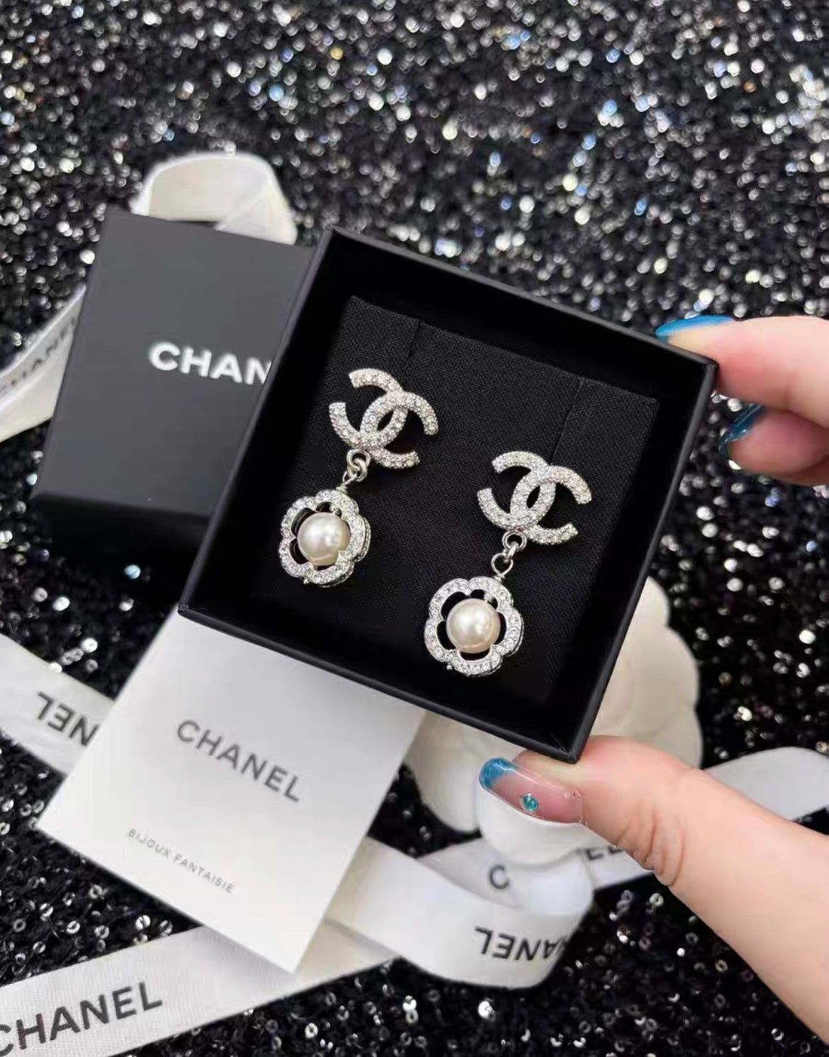 Chanel Double shops C Earrings