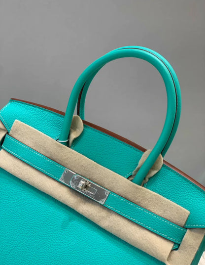 Hermés Birkin 30cm Vert Verone Togo Leather Palladium Hardware