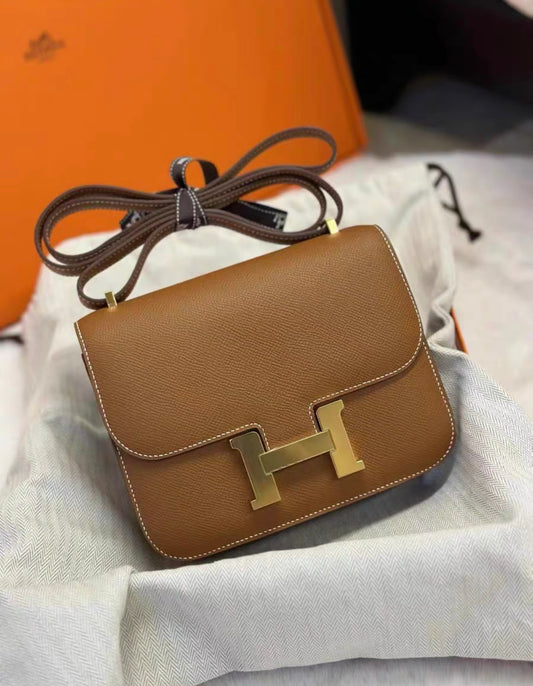 Hermès Constance 19 Gold Epsom with Gold Hardware