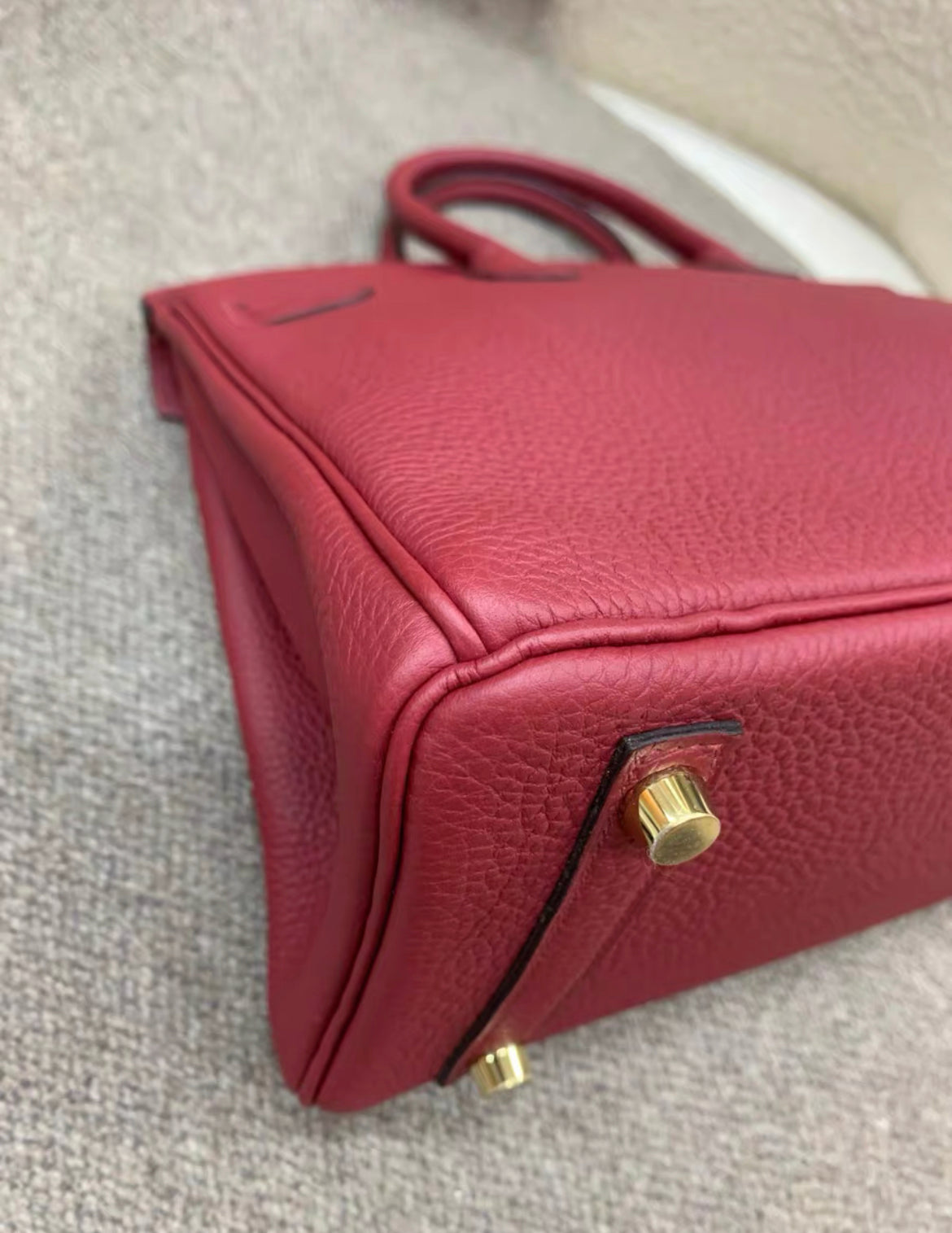 Hermès Birkin 25 Burgundy Togo Leather Gold Hardware