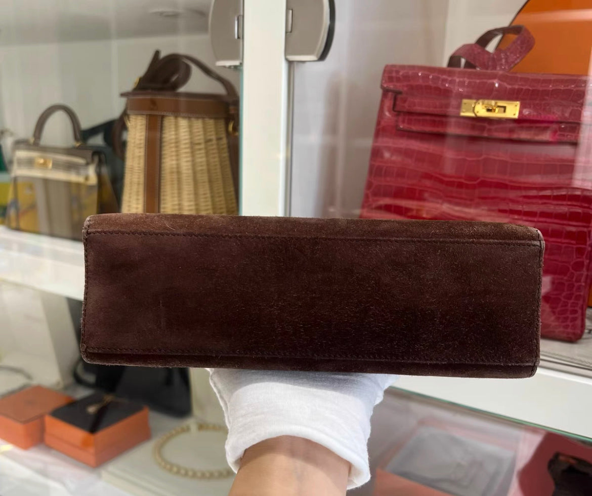 Hermès Kelly Pochette Doblis with Gold Hardware