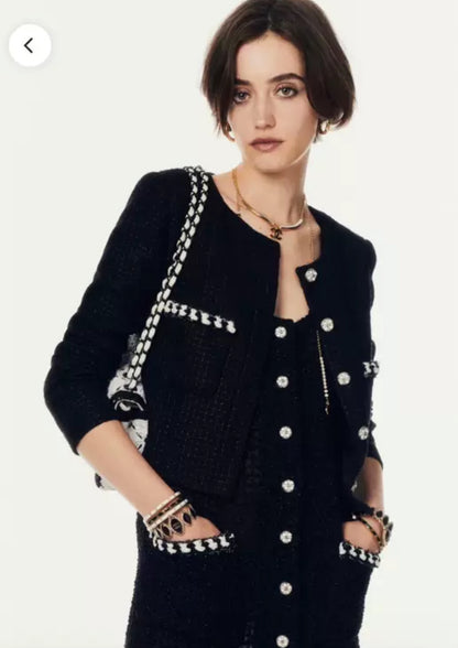 Chanel 24P black jacket
