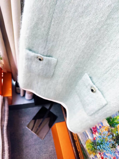 Chanel 25N Light Blue/Pale Blue Bow Dress