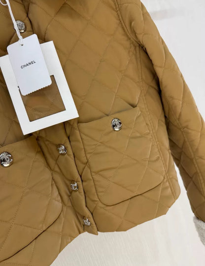 Chanel 24N Coated Canvas, Wool & Alpaca Beige jacket