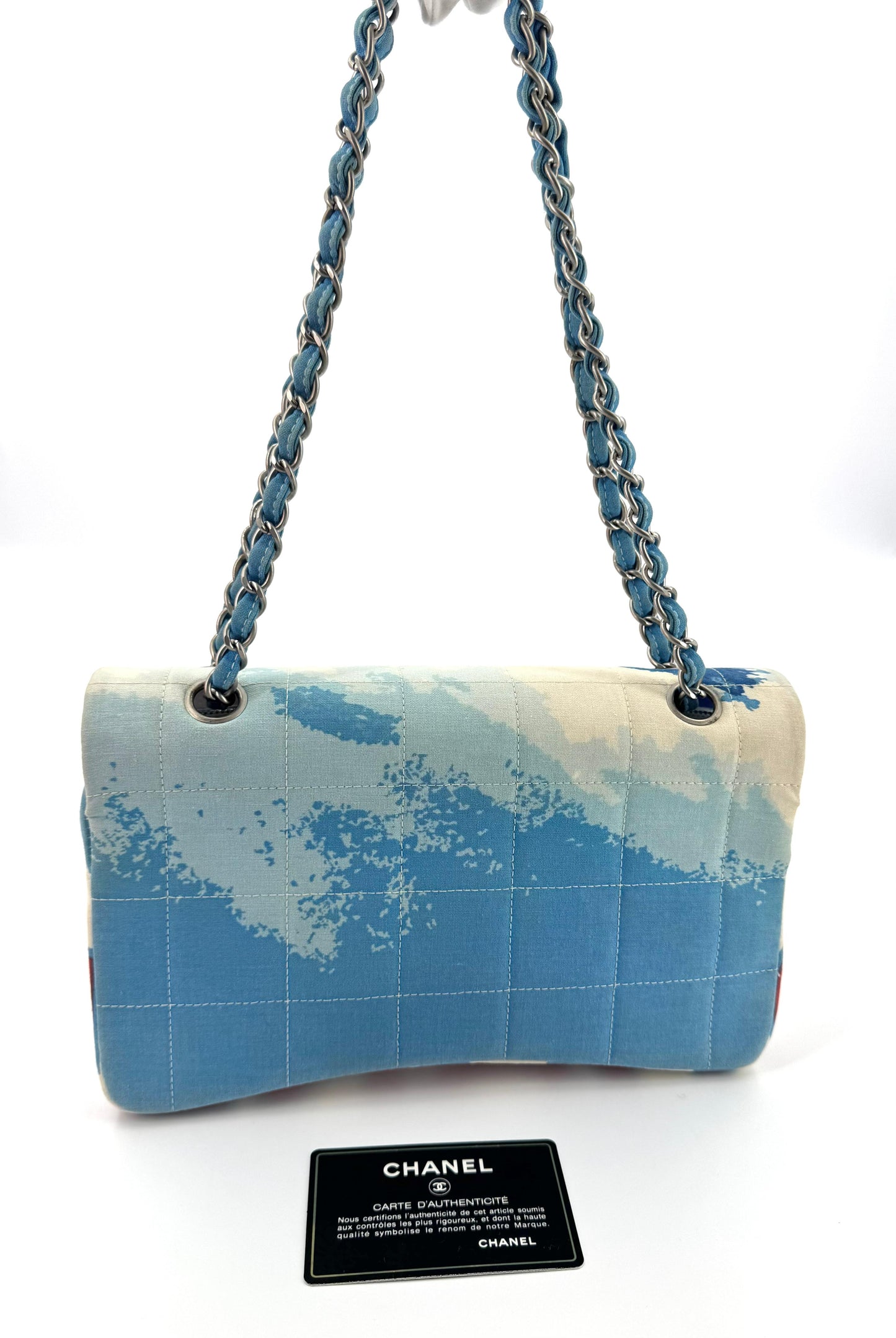 Chanel 2002 Surf Line Choco Bar Flap Bag