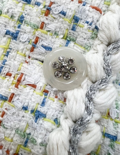 Chanel 25C Multicolor Tweed hooded Jacket