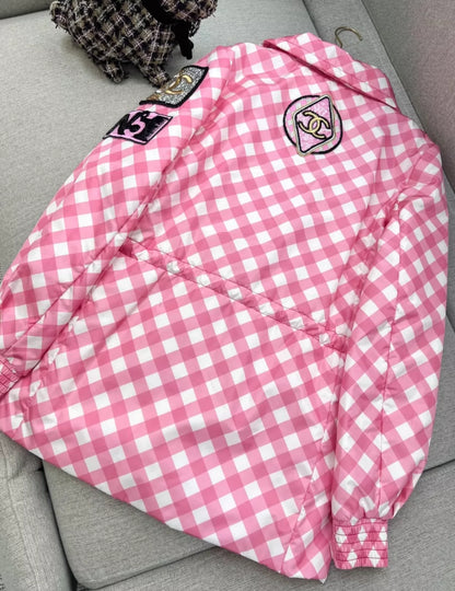 Chanel 23C Pink, White & Multicolor Parka