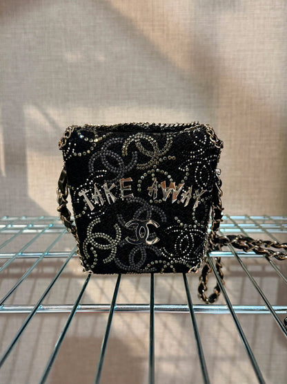 Ultra Rare - Chanel 2010 Paris-Shanghai Take Away Box Bag