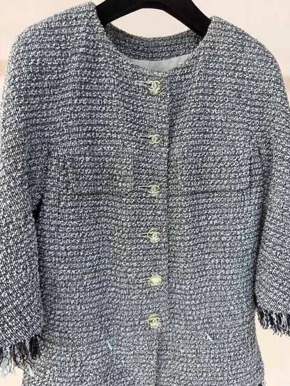 Chanel 18P Blue tweed Jacket