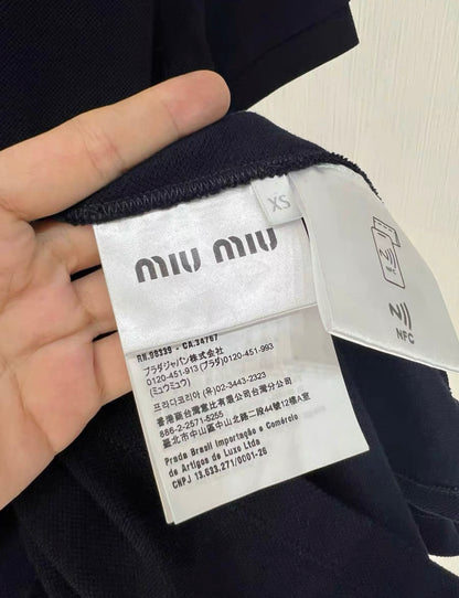 Miumiu 24 navy blue polo dress size XS