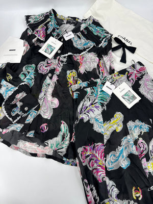 Chanel 25S silk blouse and pants