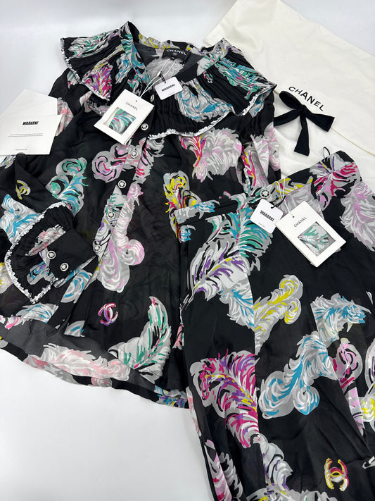 Chanel 25S silk blouse and pants