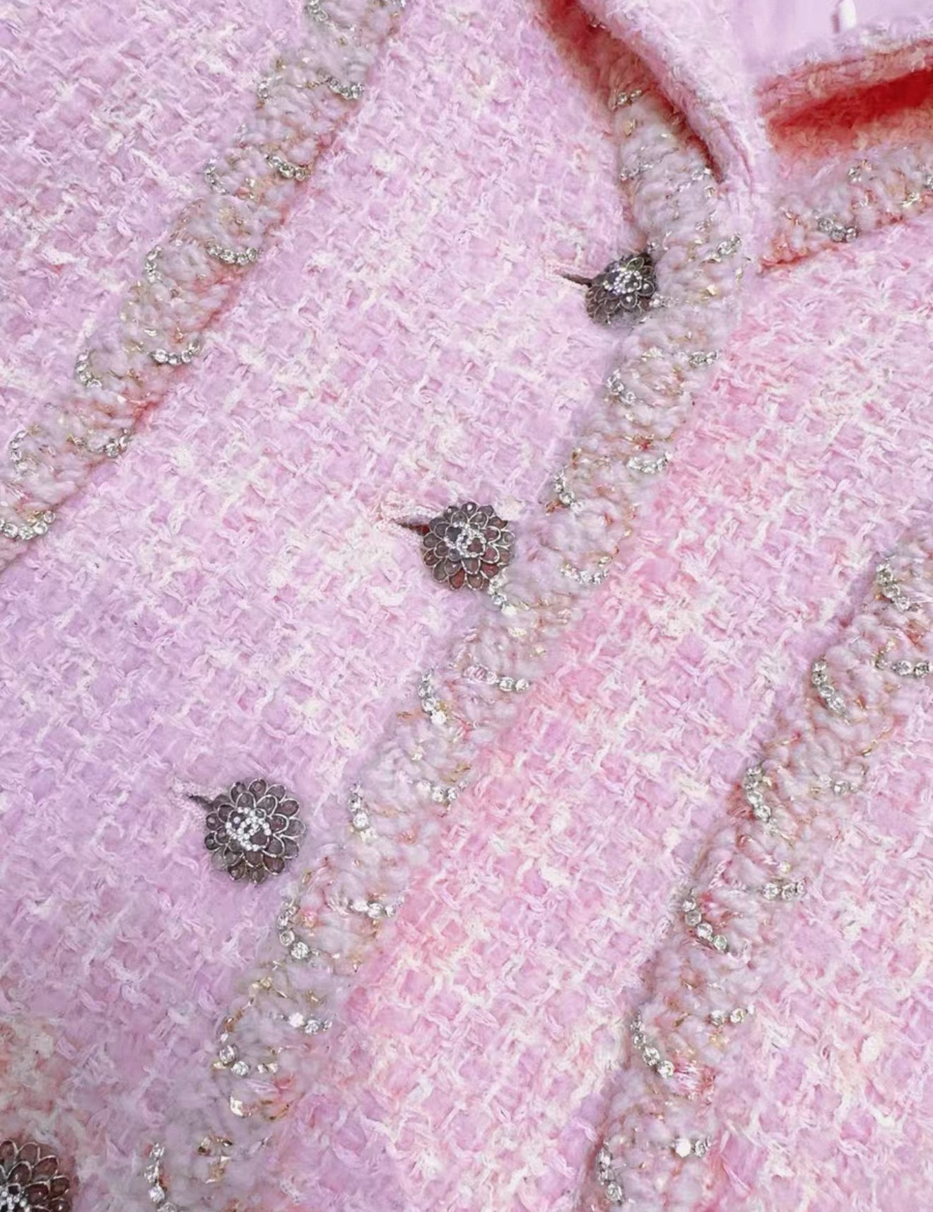Chanel 23K fall/winter pink tweed jacket