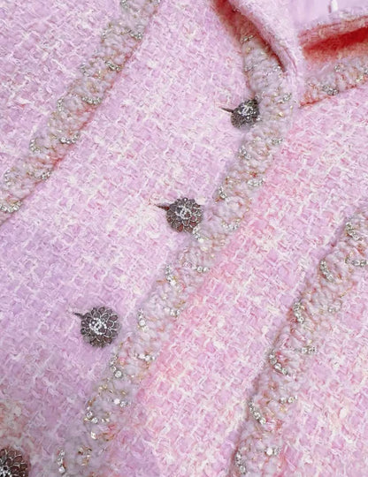 Chanel 23K fall/winter pink tweed jacket
