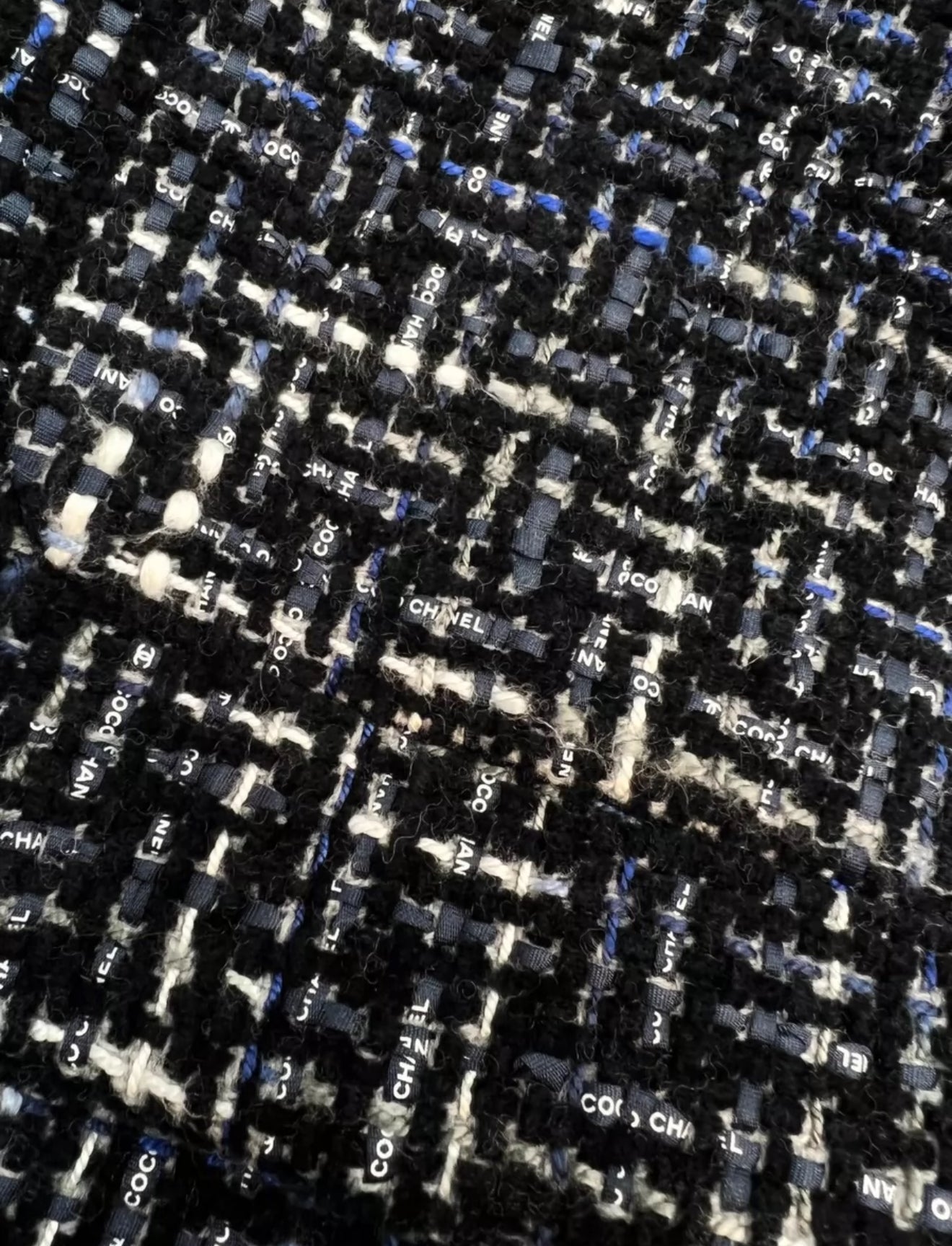 Chanel 22A Black, Blue & White Vest
