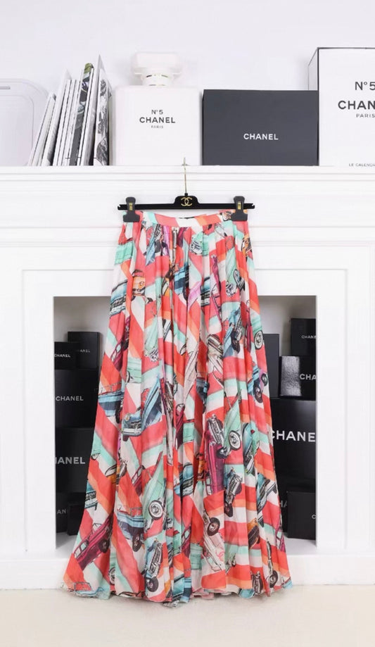 Chanel 17C Runway Multicolore Skirt