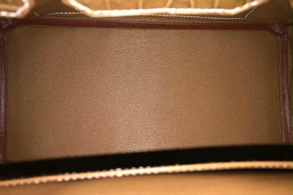 Hermes Birkin 25 Ficelle shiny niloticus gold hardware  - Rare colour -