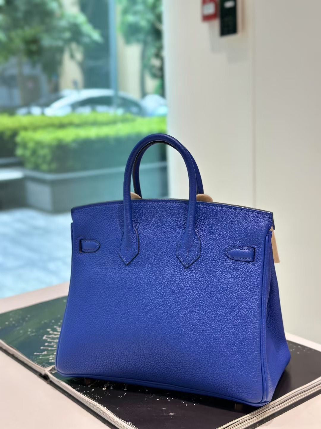 Hermes Birkin 25 Blue Royal Togo Leather Gold Hardware