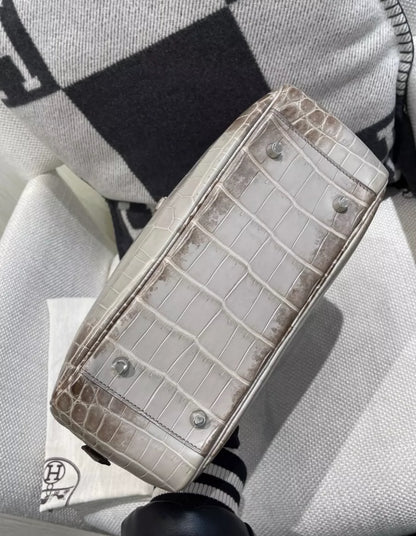 Hermes Plume 28 Bag Gris Cendre Himalaya Gray Very Rare