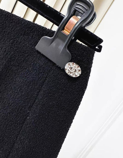 Chanel 22A black & silver skirt