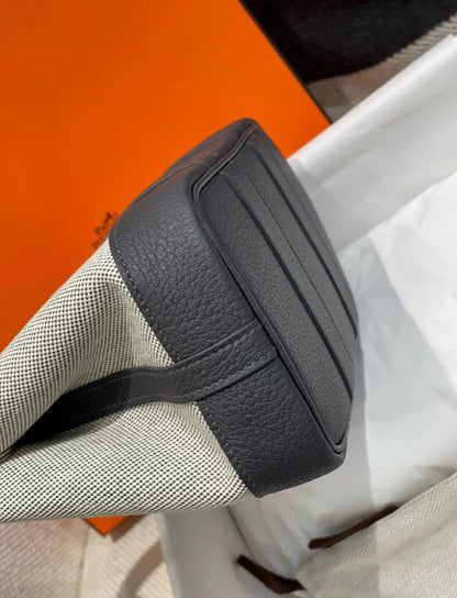 Hermès Neo Garden Party 23 Grey Cotton Canvas Palladium Hardware
