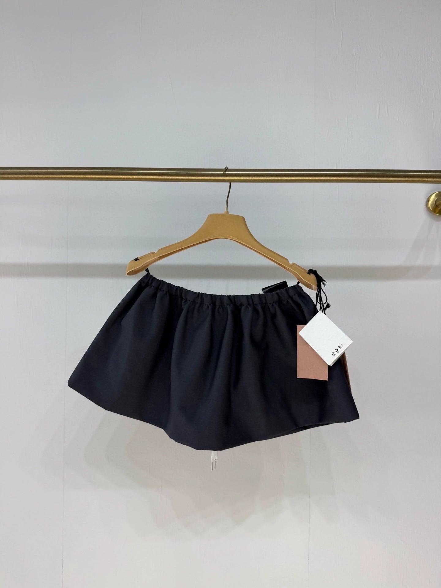 Miumiu 25 autumn and winter new dark blue mini skirt