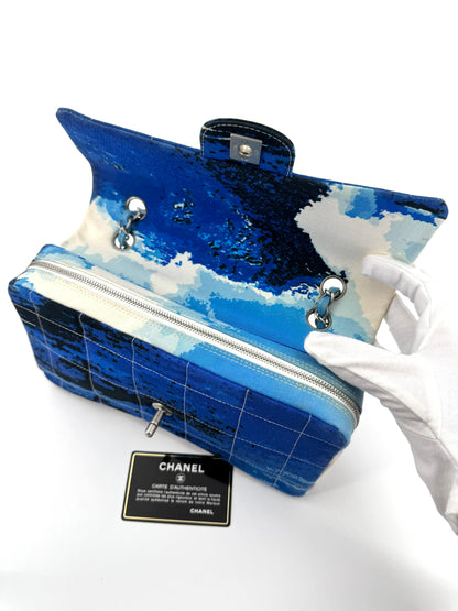 Chanel 2002 Surf Line Choco Bar Flap Bag