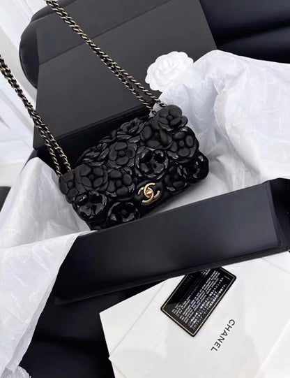 CHANEL Classic CC Camellia flap bag