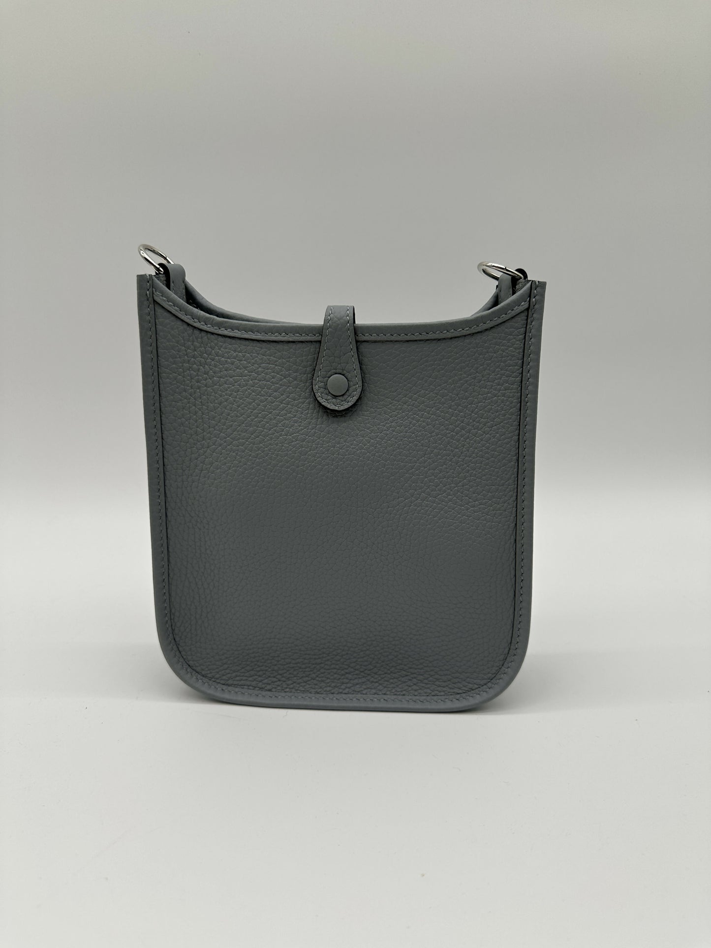 Hermes Mini Evelyne Clemence Gris Pantin PHW Stamp K 2025