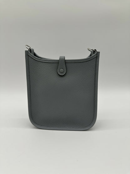 Hermes Mini Evelyne Clemence Gris Pantin PHW Stamp K 2025