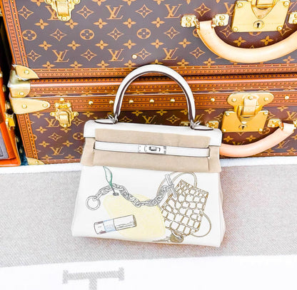 Hermès Kelly Retourne 25 In & Out Nata Swift Palladium Hardware