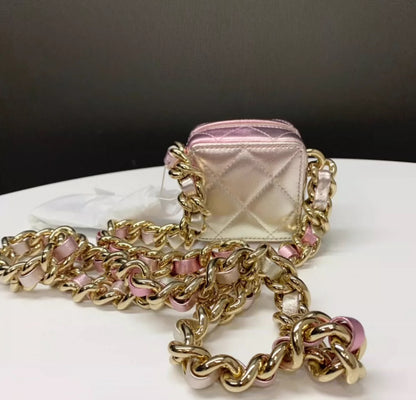 Chanel 22s pink square mini bag