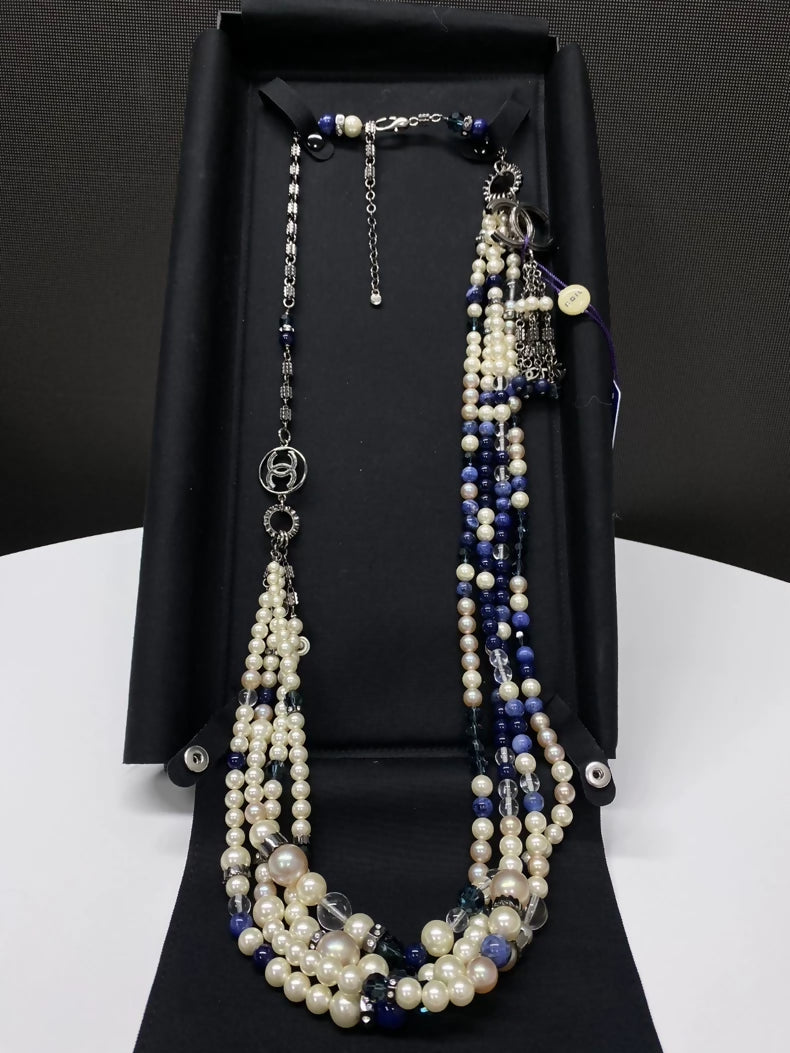 Chanel Pearl and Glass Multi-Layer Necklace