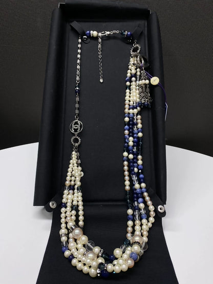 Chanel Pearl and Glass Multi-Layer Necklace