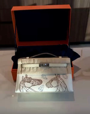 Hermes Kelly Pochette Swift Horizon Alligator Matte Veau  Year 2026  Only one in the world