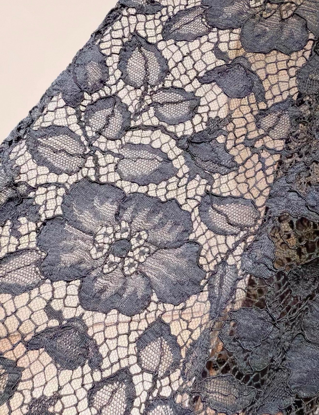 Chanel 23A Black Lace Cover-Up Dress