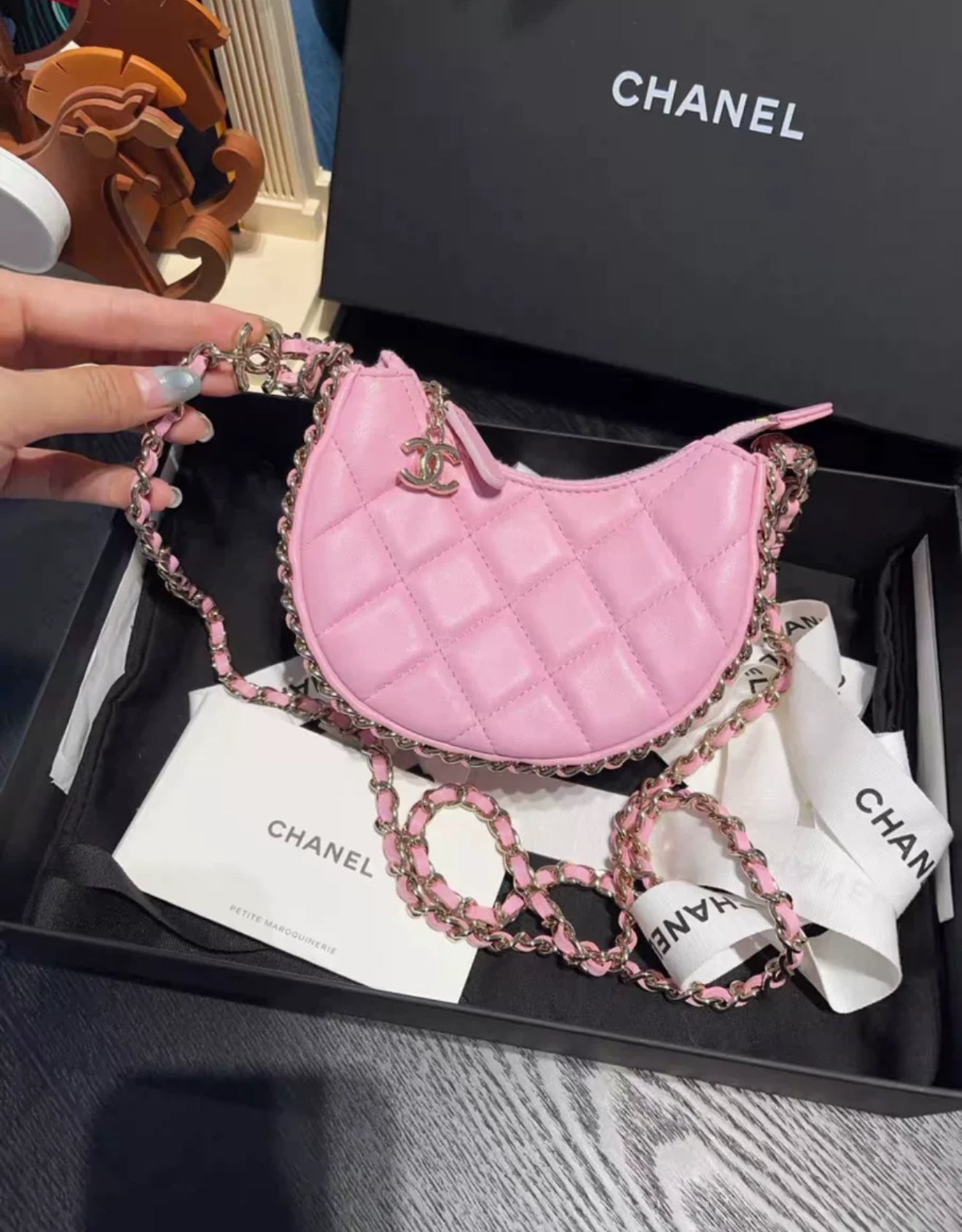 Chanel 23P Pink Moon Bag Mini