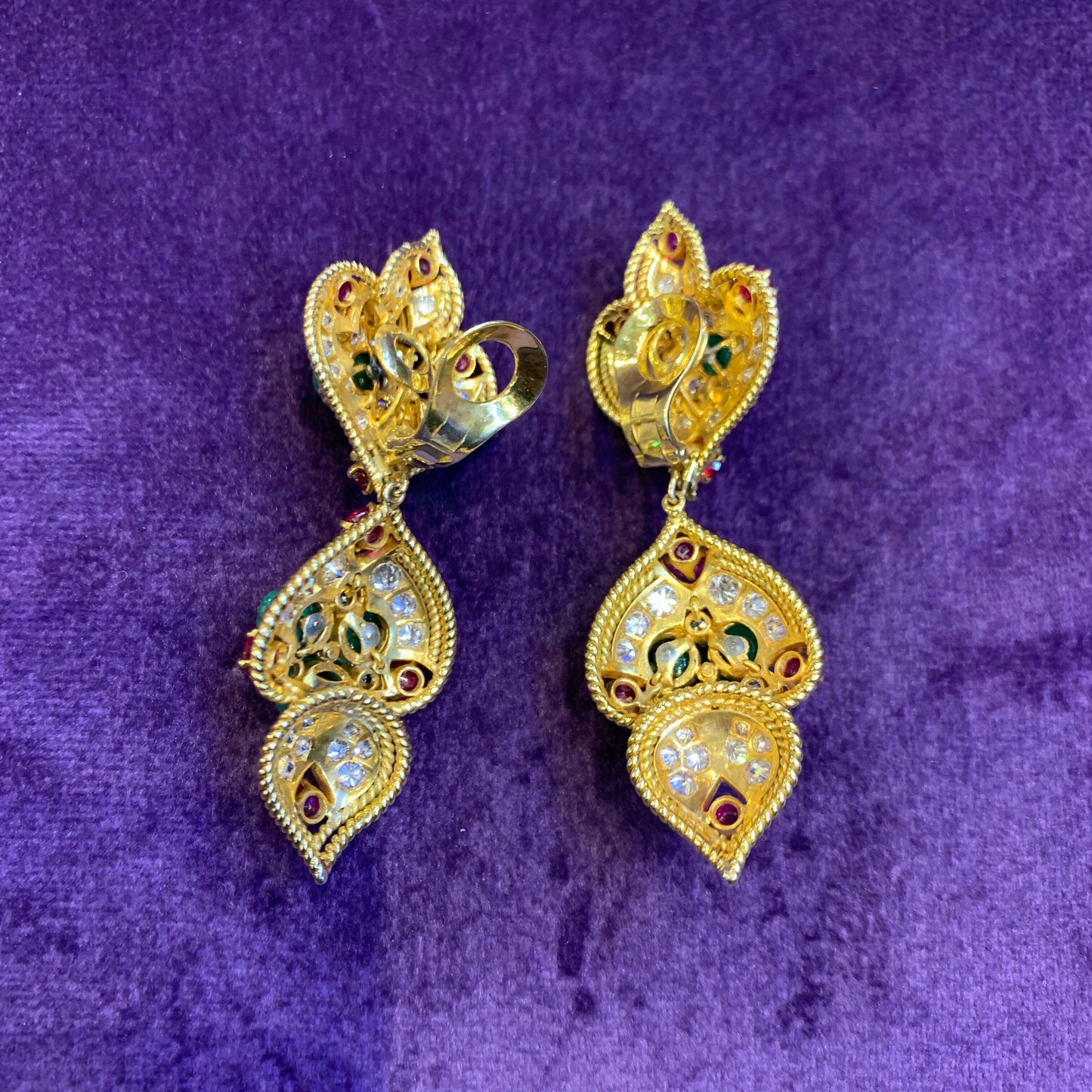 Van Cleef & Arpels Indian Inspired Day & Night Earrings
